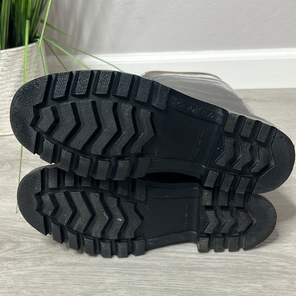 Burberry • plaid check signature rubber winter rain boots - Picture 12 of 16